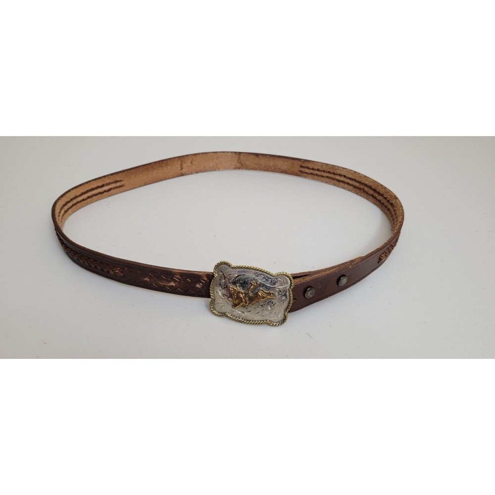Bullriding Belt Buckle And 36" Belt
